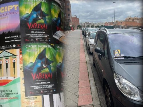 Acciones combinadas de cartelería y parabriseo en calles de la Comunidad de Madrid y en todo el territorio español